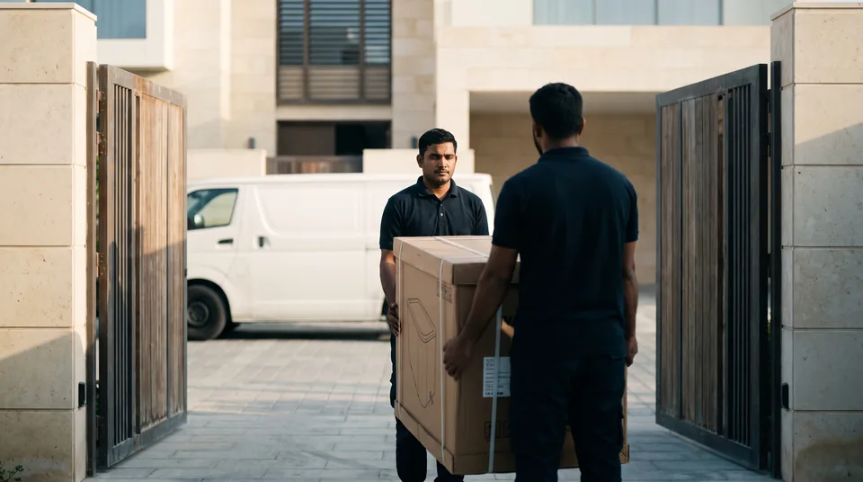 A Forge Recovery system arriving at a villa